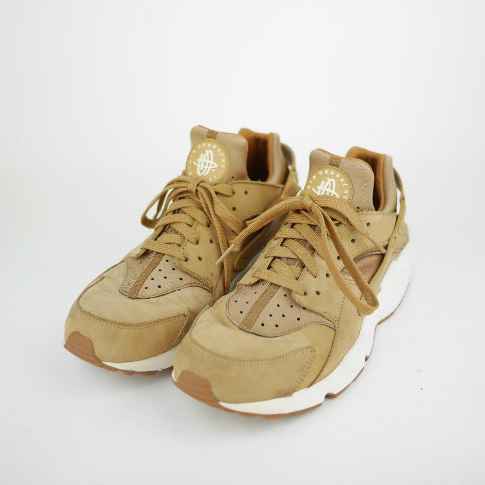 NIKE AIR HUARACHE Men's 11 Brown tan running sneakers training athletic shoes